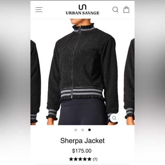 Urban Savage Pink / Black Sherpa Jacket - Picture 4 of 12